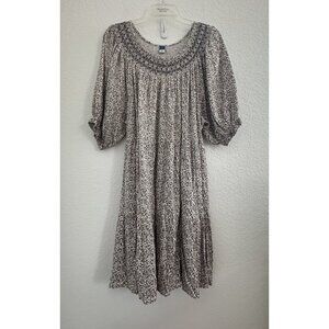 Old Navy Dress Womens XL Ditsy Floral Boho DarkCottagecore Festival Farm Cowgirl